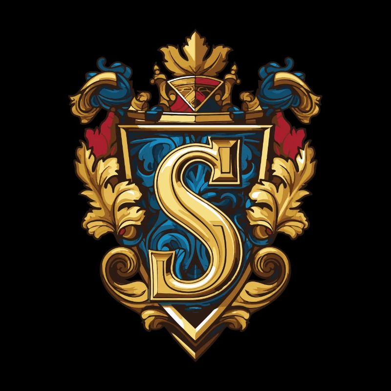 S Buchstabe Logo Krone