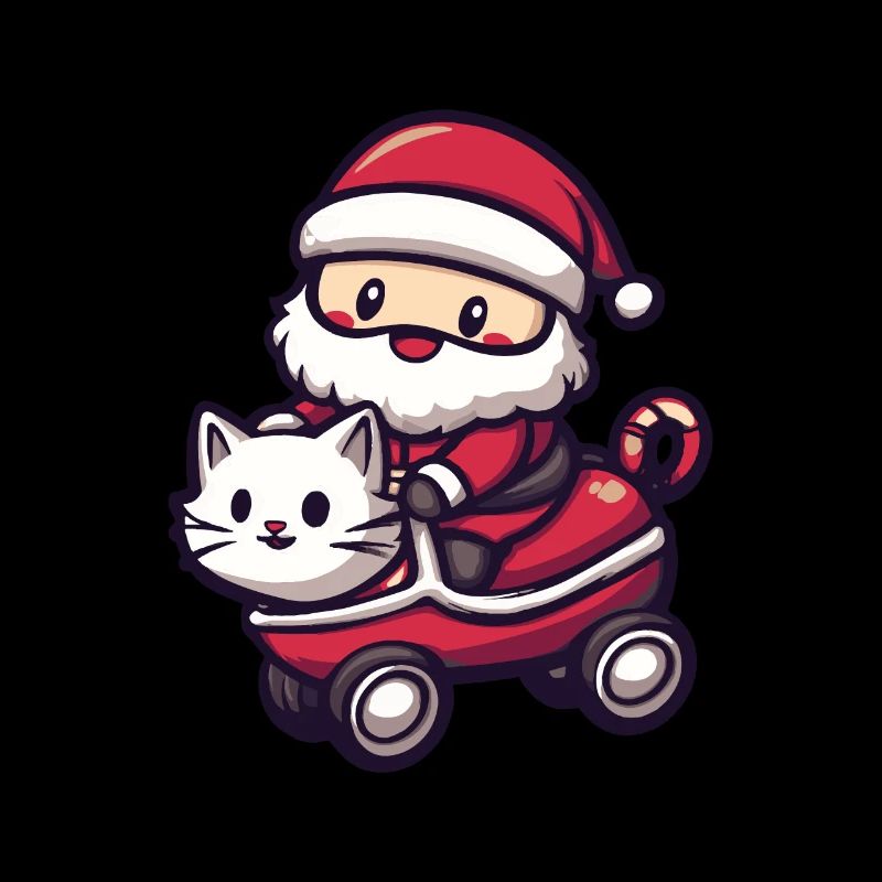 Chat Père Noël