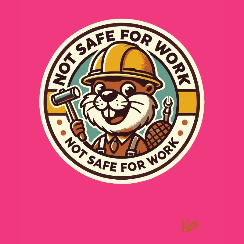 Not safe for work, construction worker beaver