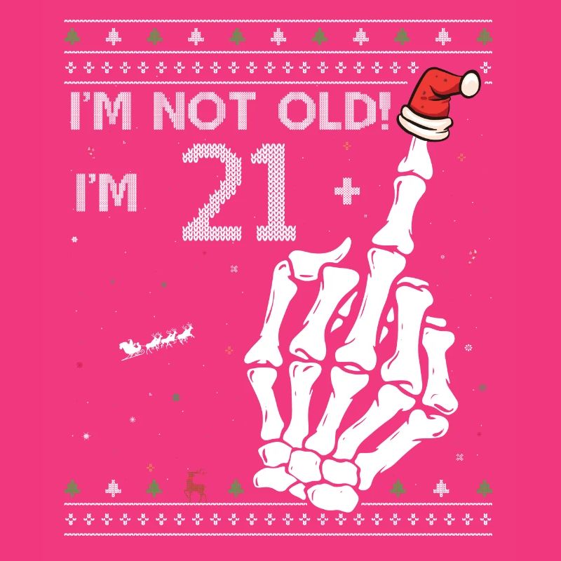 21 + 1 Flip Off - Pull de Noël moche pour le 22