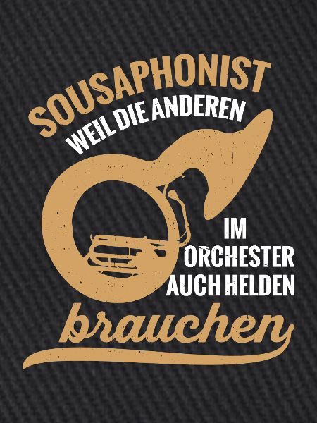 Sousaphonist Held Sousaphon Musiker Blaskapelle