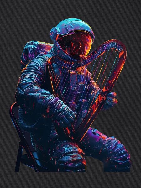 Astronaut Harfe
