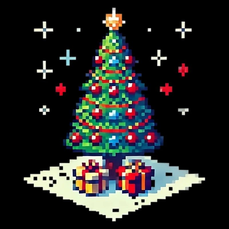 Arbre de Noël 8 bits