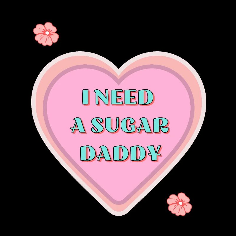 Freches Herz Sugar Daddy mit Statement