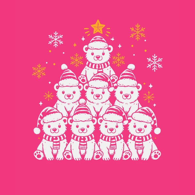 Christmas Tree Polar Bear
