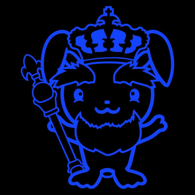Rabbit King Crown Old Scepter Ruler Leader