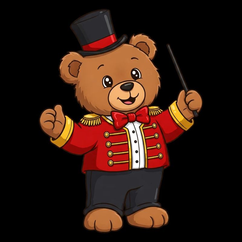 Teddybär Zirkusdirektor