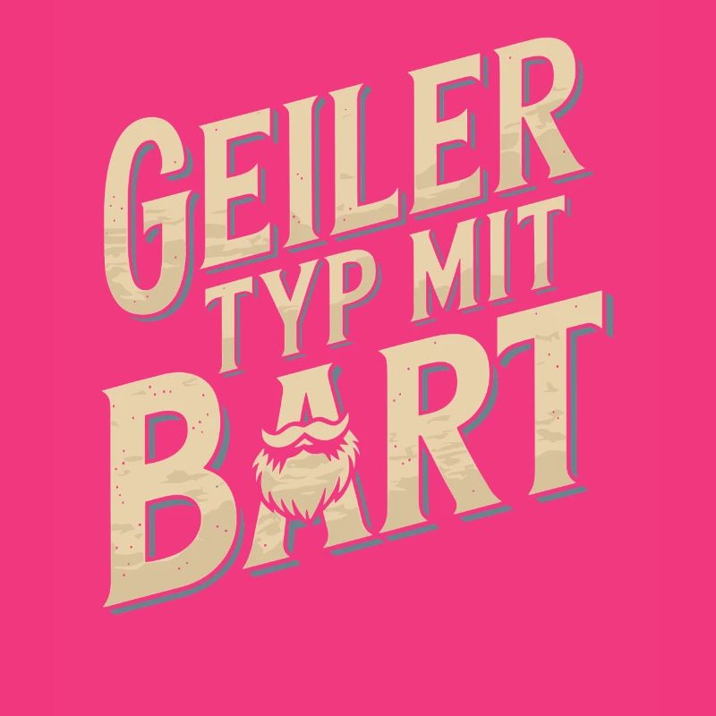 Geiler Typ Mit Bart Bartträger Barbier Vollbart