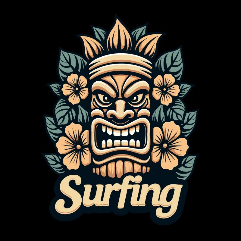 Tiki Surfing Vibes – Hawaii Feeling Pur