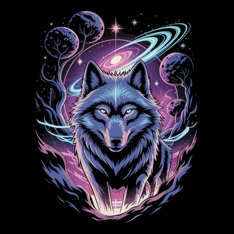 Mystischer Wolf