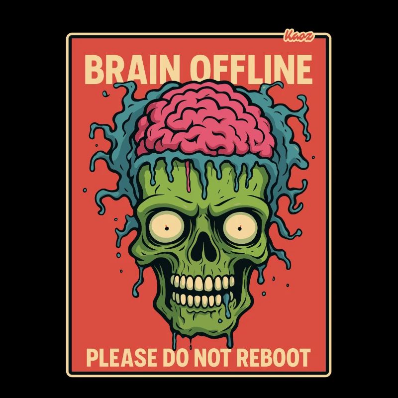 Zombie with an open brain is offline