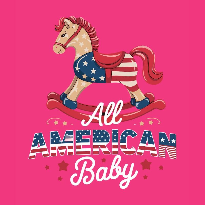 Conception de cheval à bascule pour bébé américain