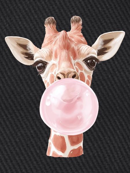 Lustige Giraffe Kaugummi Blase
