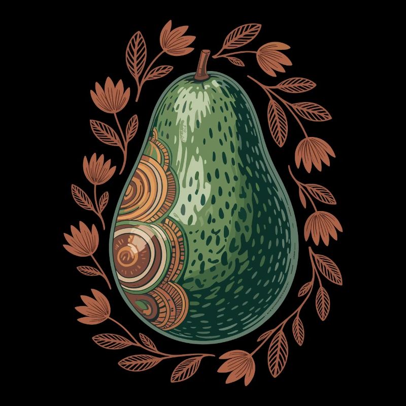 Künstlerische Avocado Boho