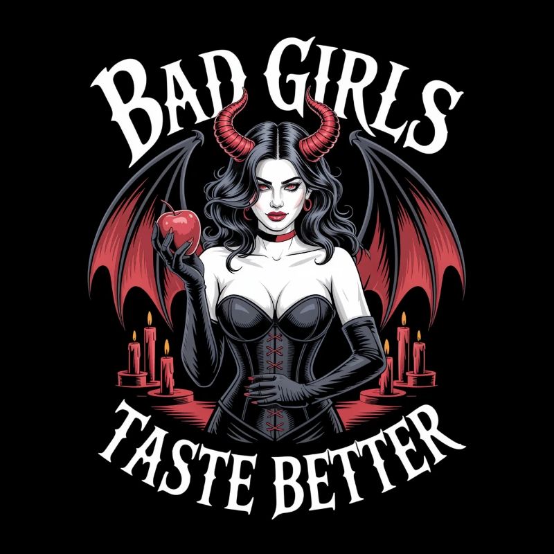 Bad Girls Taste Better! Goth Gothic Emo Baddie