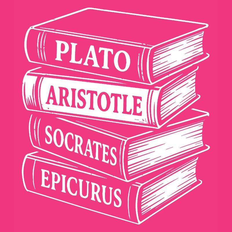 Classical Philosophers Book Stack Design