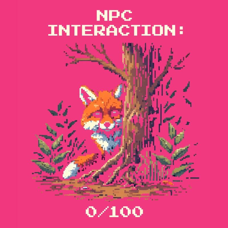 NPC Interaction: 0/100 | Introversion humor