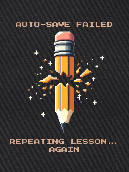 Autosave failed | Repeat lesson