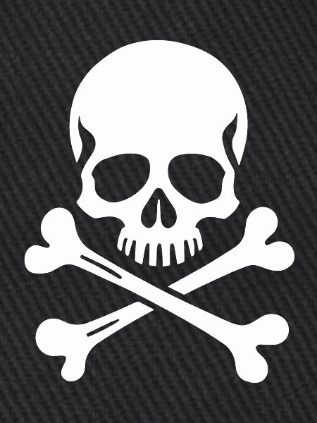 Klassischer Jolly Roger Totenschädel