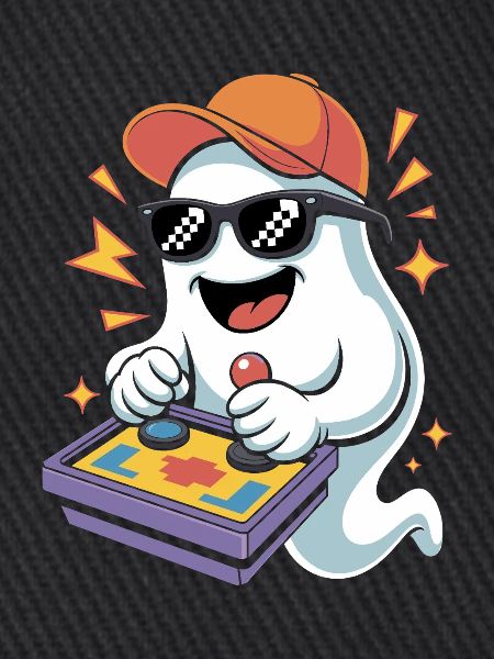 Retro Gamer Halloween Geist