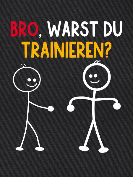 Strichmännchen WARST DU TRAINIEREN LUSTIG