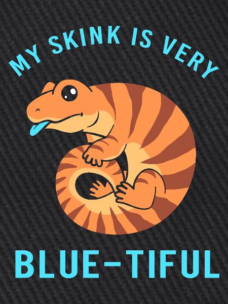 Eidechse Blau Zunge