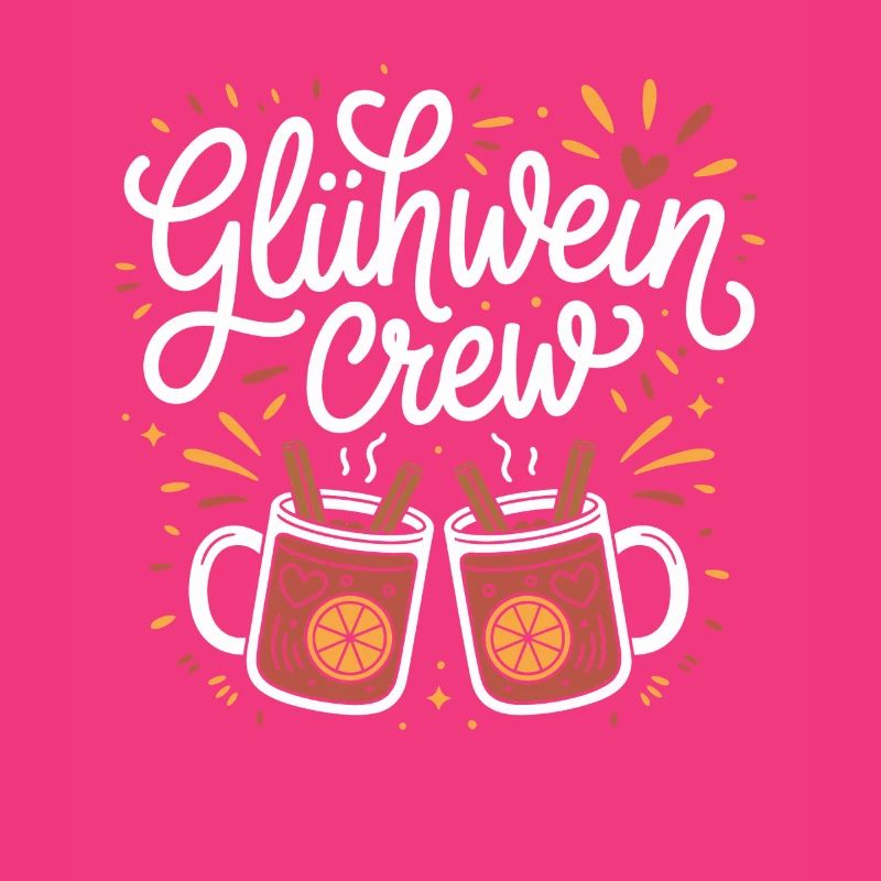 Équipe du vin chaud Marché de Noël joyeux