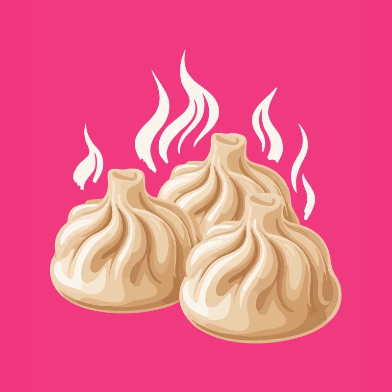 Dampfende Dumpling-Design