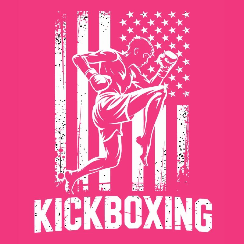 Style du drapeau du kickboxing