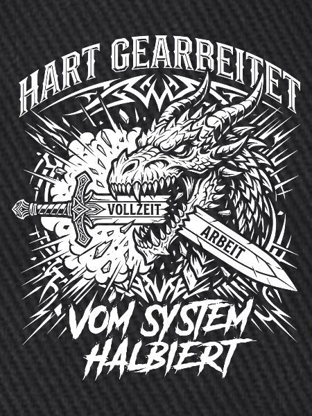 Hart Gearbeitet Vom System Halbiert