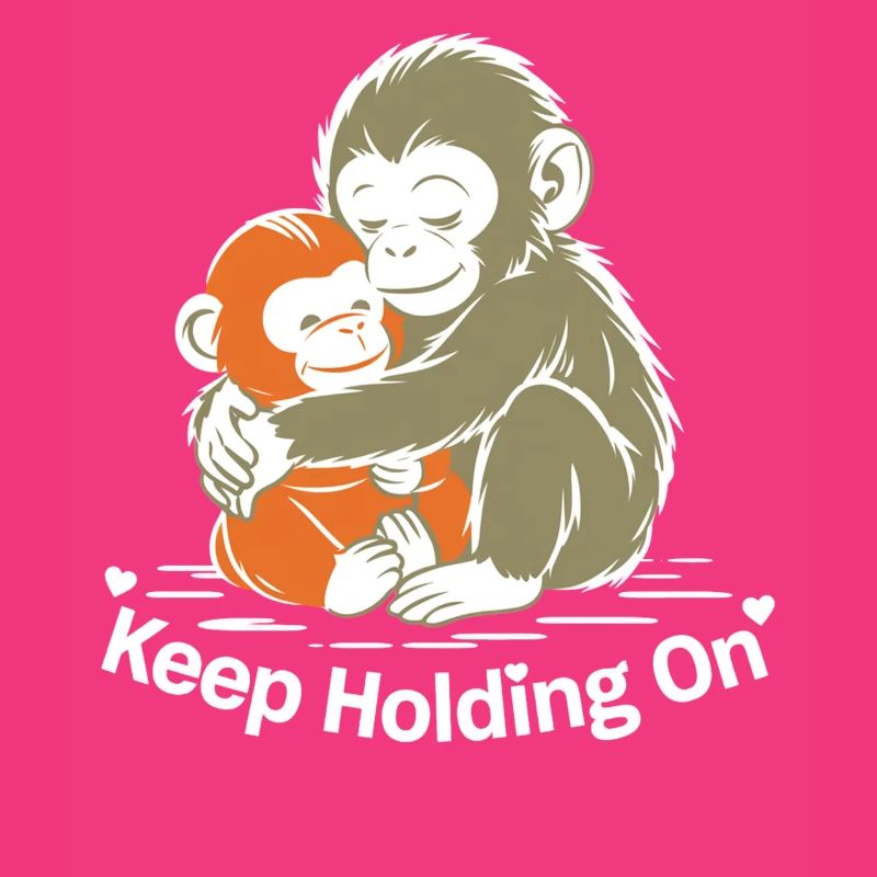 Keep Holding On Monkey Hug
