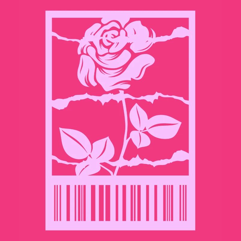 Gothic Rose Stacheldraht Strichcode Urban Style