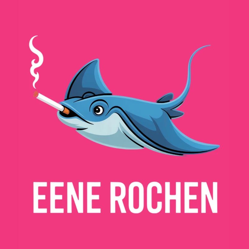 Eene Rochen Raucher Spruch Zigarette Kippe Rauchen