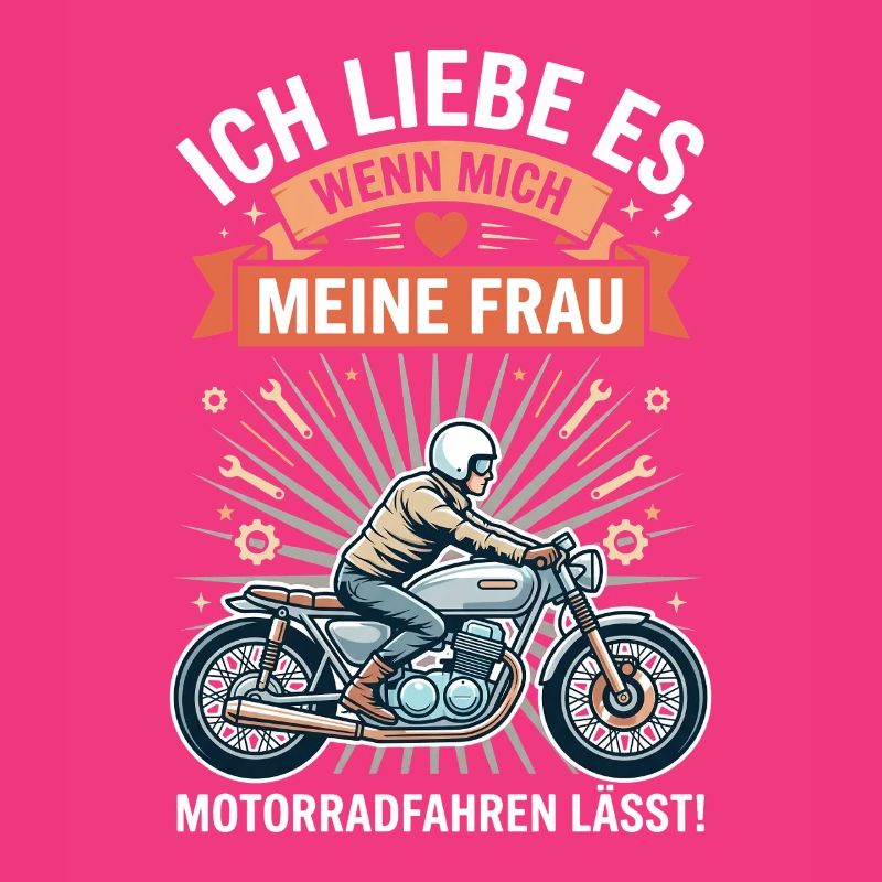 Motorradfahrer Ehemann Lustiger Spruch Biker