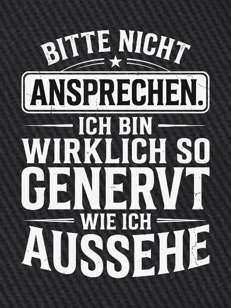 Bitte Nicht Ansprechen Genervt