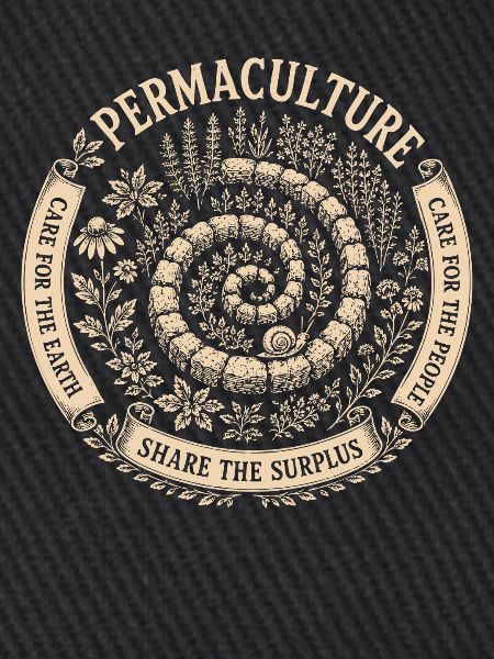 Permakultur-Kräuterspirale