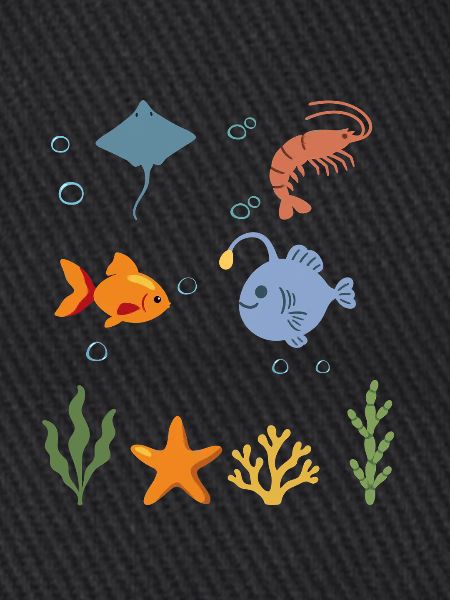 Rochen Unterwasser Kinder Garnele Fisch