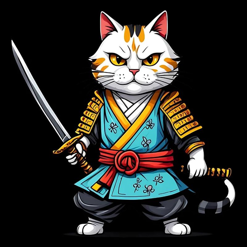 Samurai cat