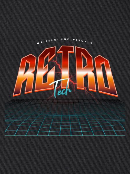 Retro Tech Neon Synthwave