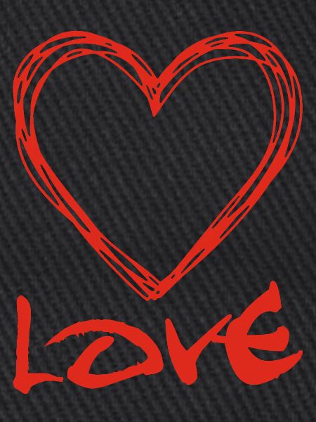 rotes Graffiti-Herz