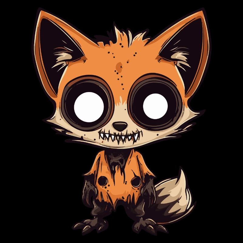 Fuchs Halloween Comic Lustig