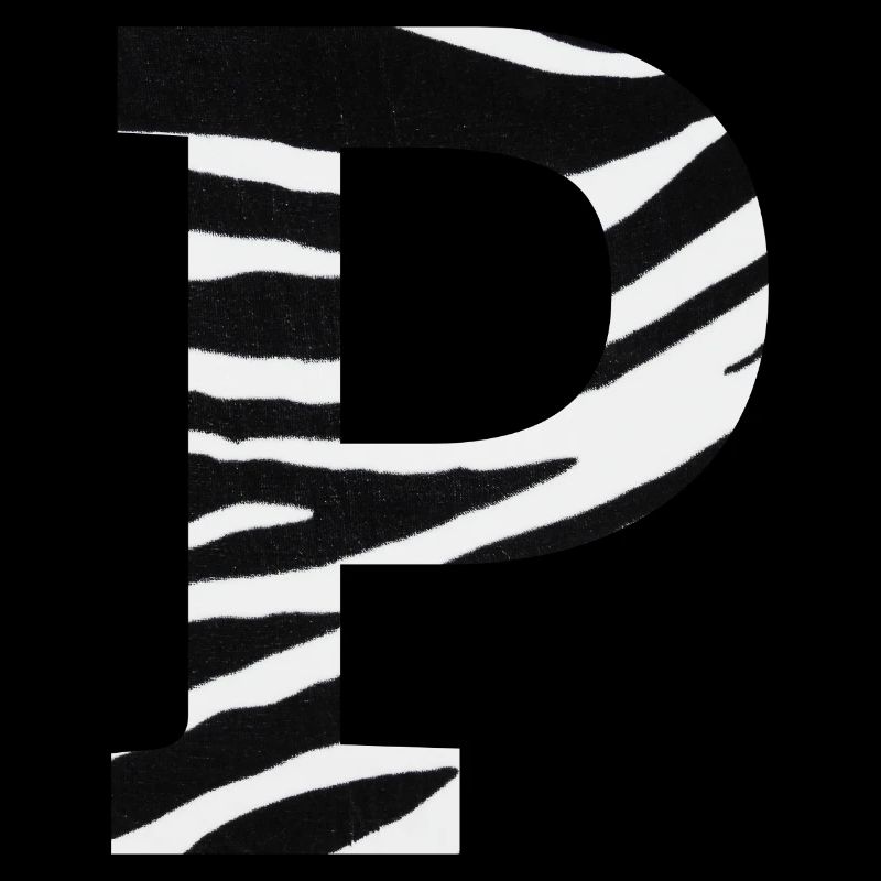 Buchstabe p Zebra