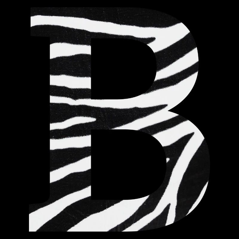 Letter b zebra
