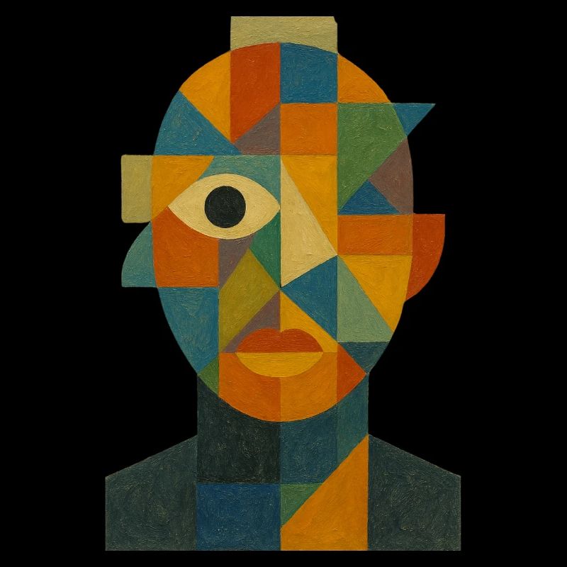 Abstraktes Gesicht