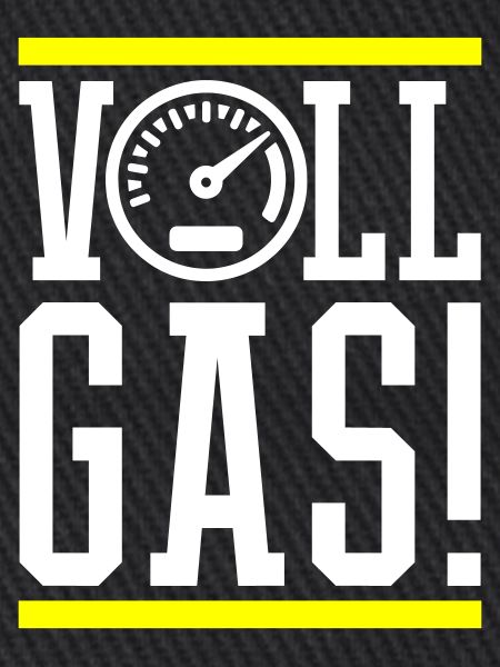 Vollgas Tacho Spruch