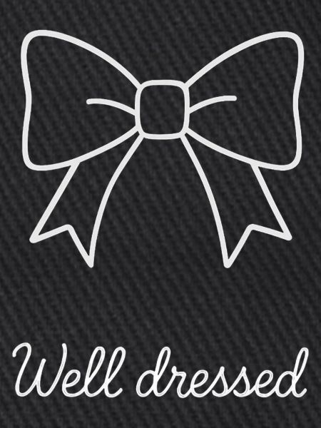 Gut gekleidet.