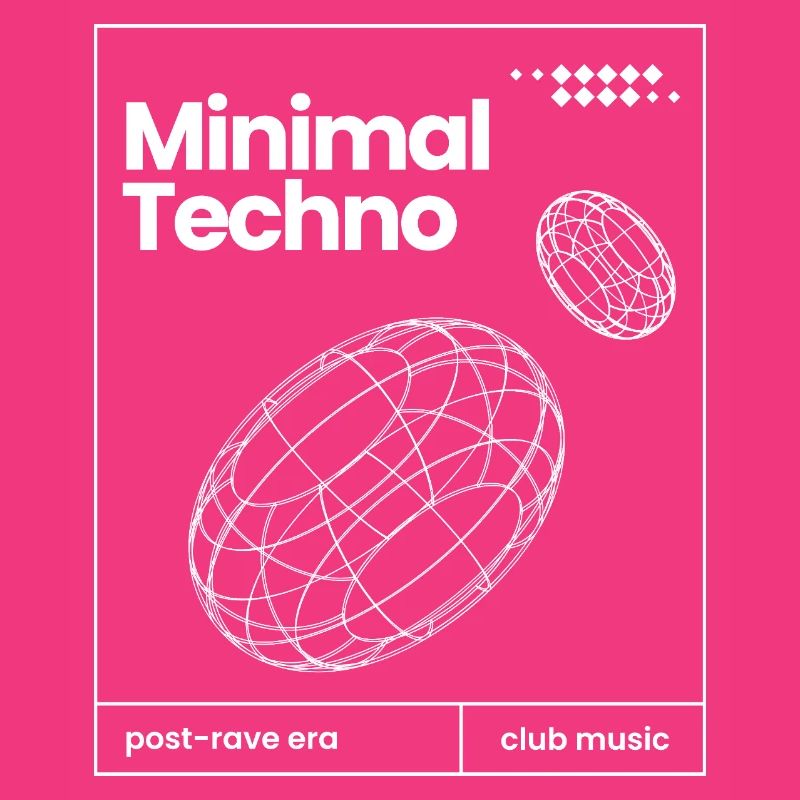 Minimal-Techno-Musik-Sphären-Design