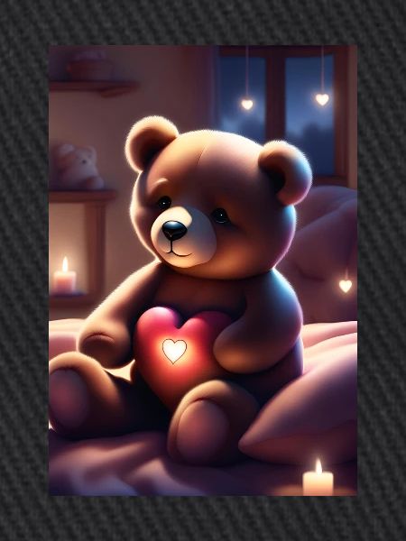 Teddybär mit Herz