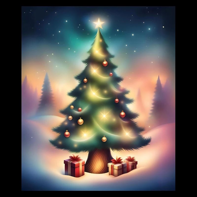 Weihnachtsbaum draußen