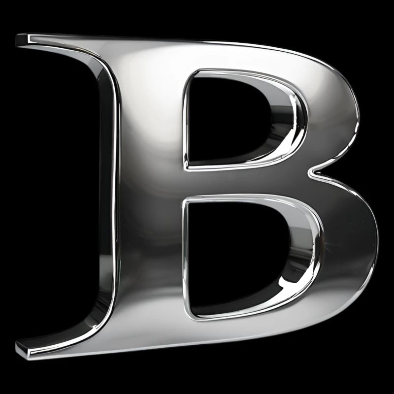 Chrome "B" Metallic